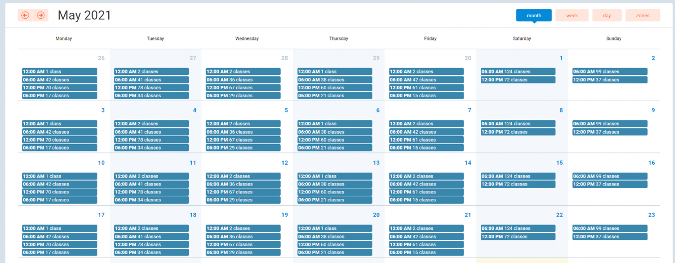 Timetable overview | Knowledge base