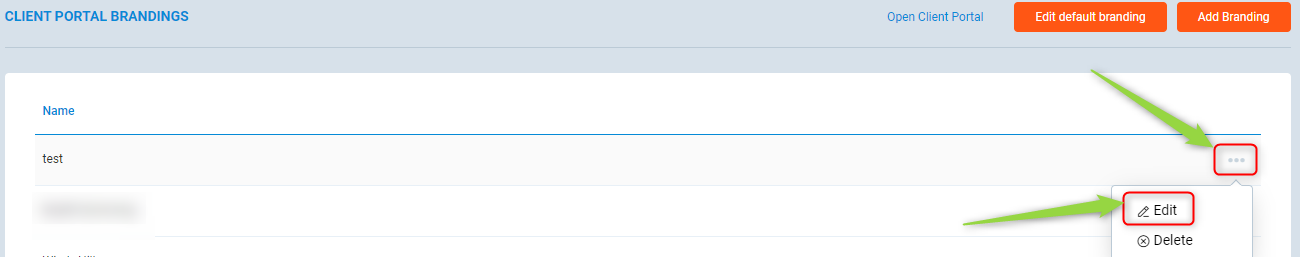 Client Portal Branding - Multi Edit option